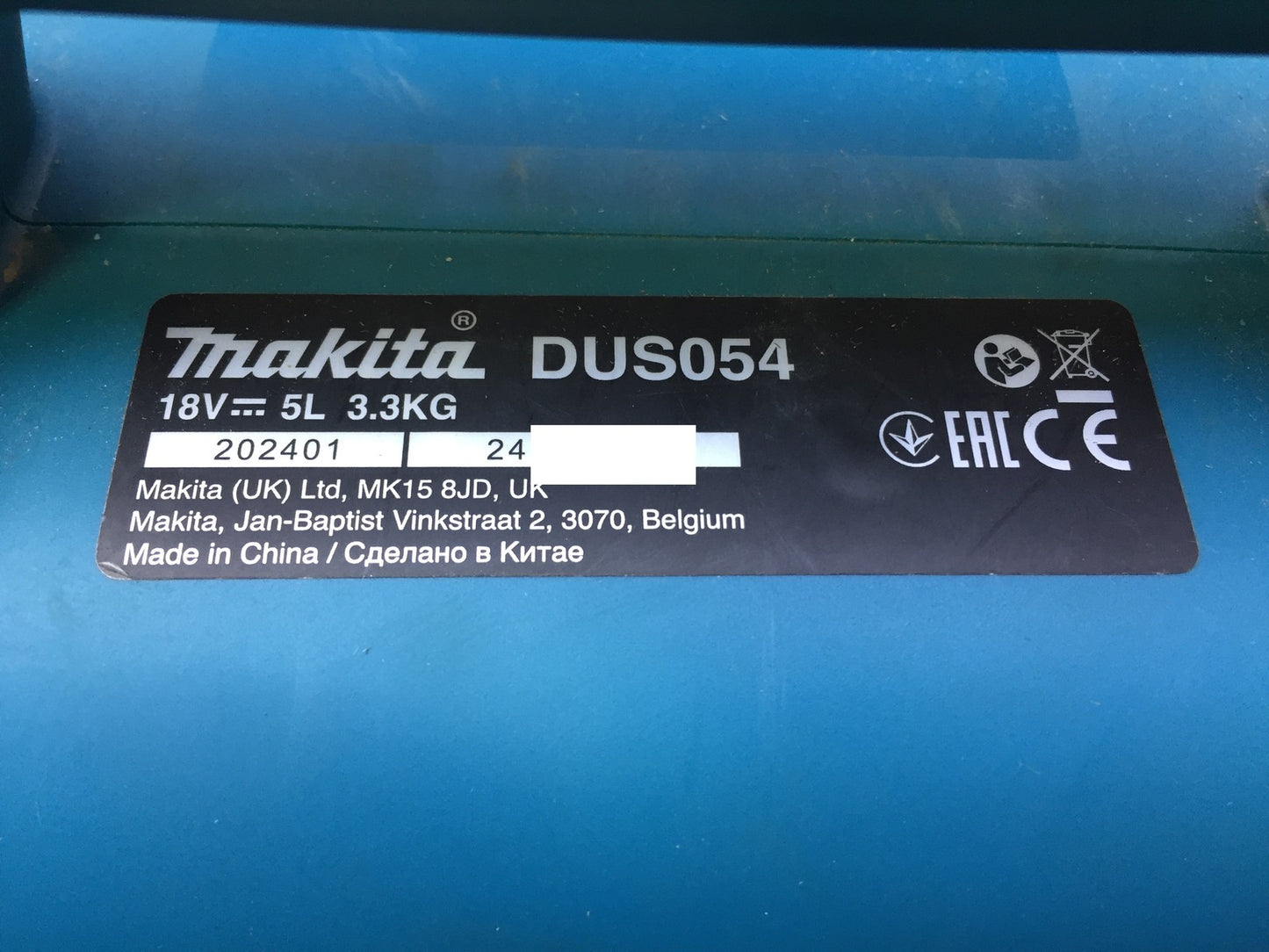 Makita DUS054Z Akku-Druckspritze solo 18V, I34025