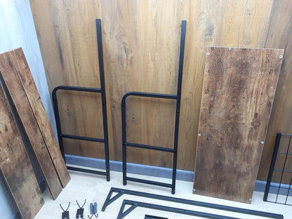 VOUNOT Garderobenständer, Kleiderständer, 3 Ebenen mit 9 Haken, I23712