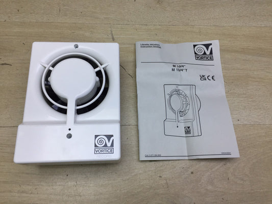 Vortice 0000011620 Wand-Abluftventilator M10/4'', Badezimmerlüfter, 100mm I33749