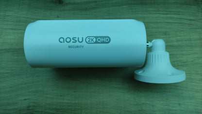 AOSU 2K 4x Überwachungskamera Aussen Solar Akku mit Homebase, I33847