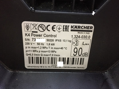 Kärcher Hochdruckreiniger K 4 Power Control 1.324-030.0, I33720