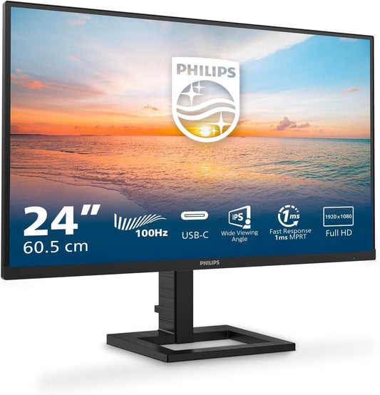 Philips 1000 Series 24E1N1300A/00 Monitor 23.8" FHD 1920x1080 HDMI USB-C 100Hz