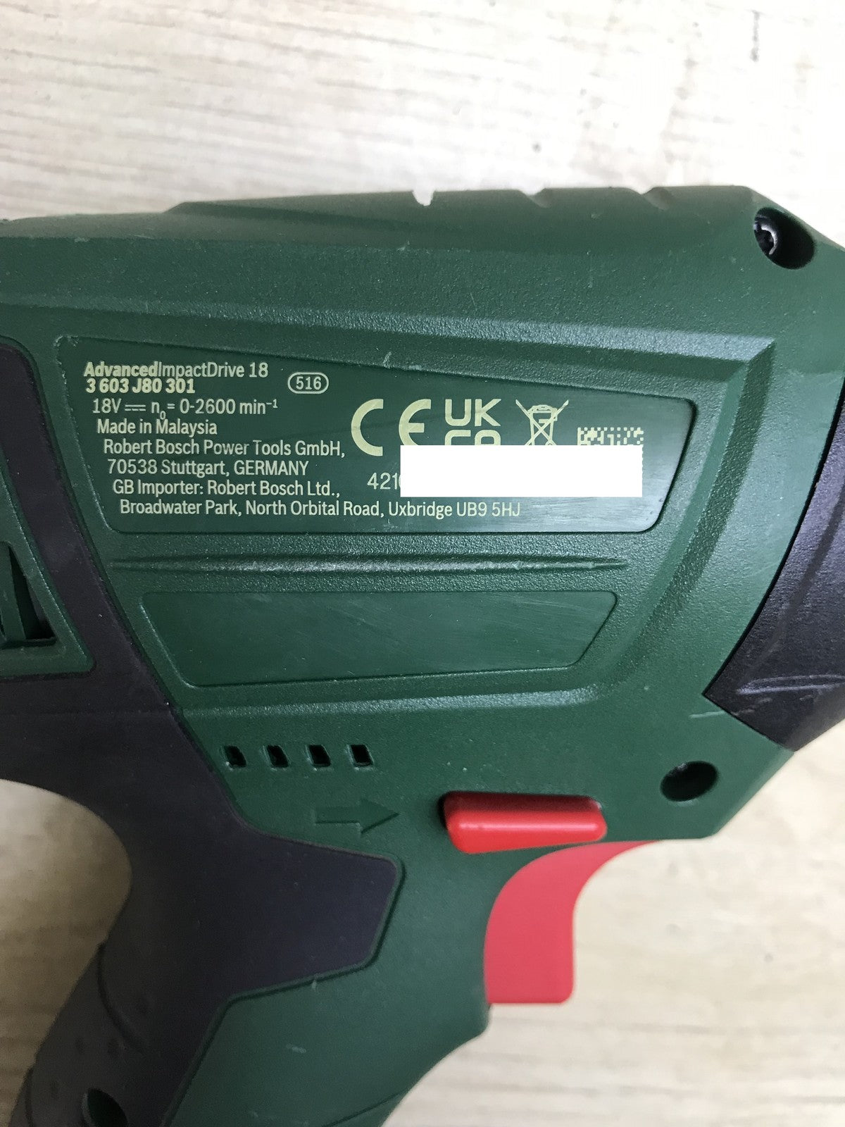 Bosch Akku-Drehschlagschrauber AdvancedImpactDrive 18 Solo, 18 V, I33026