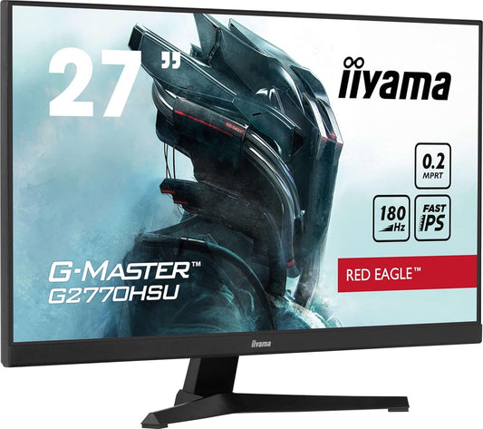 iiyama G-Master G2770HSU-B6 Monitor 27" 1920x1080 IPS Adaptive Sync 180Hz 0.2ms
