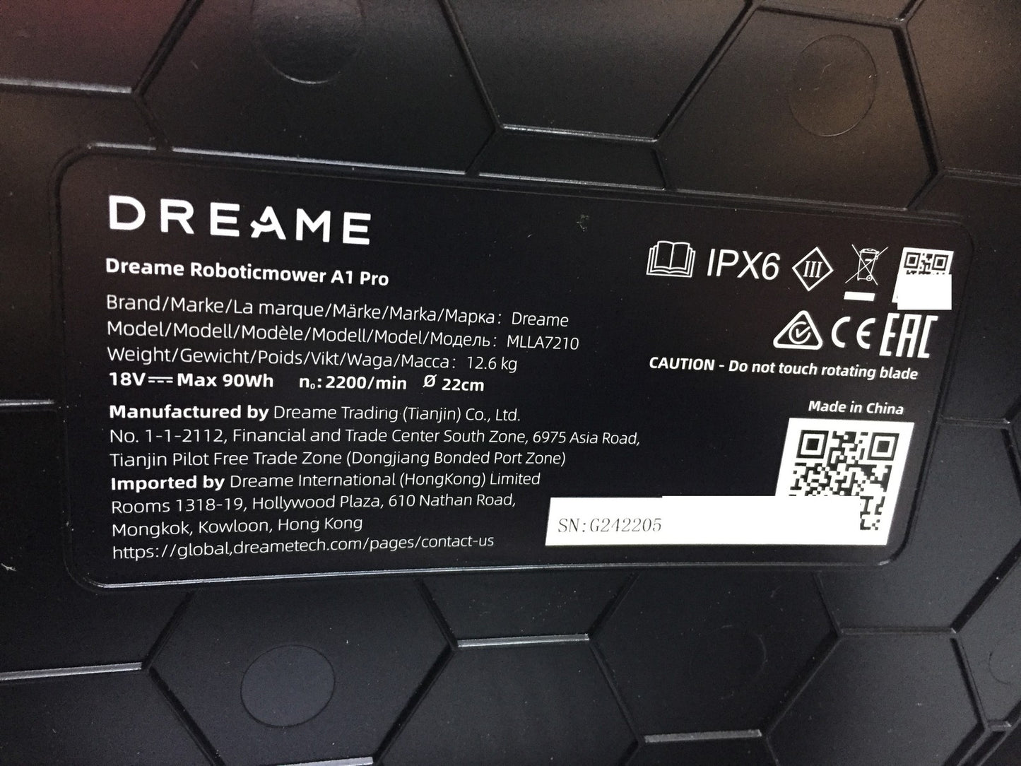 DREAME Intelligenter Mähroboter A1 Pro bis 2000m² 3D Sensor (MLLA7210) I34103