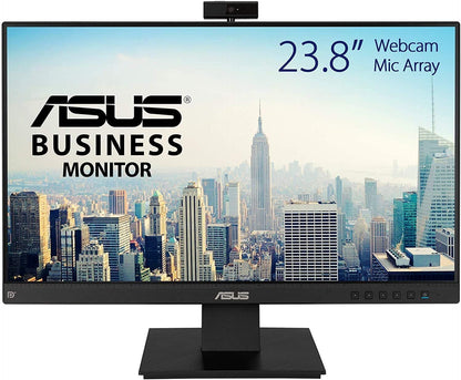 Asus BE24EQK Monitor 23.8" FHD 1920x1080 VGA HDMI DP Webcam Speaker EyeCare 