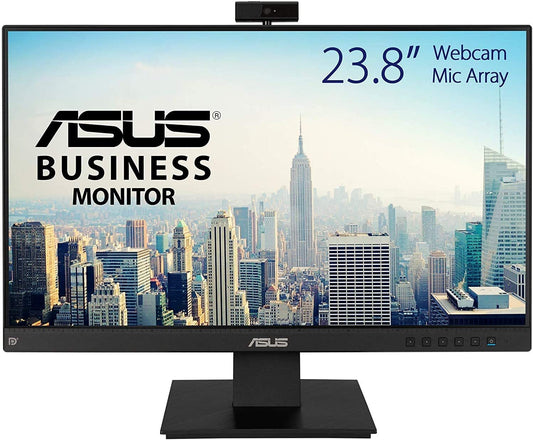 Asus BE24EQK Monitor 23.8" FHD 1920x1080 VGA HDMI DP Webcam Speaker EyeCare 