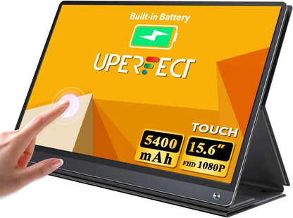 Uperfect Portable Touch Monitor 15.6" 1920x1080 HDMI USB-C 120Hz Speaker 
