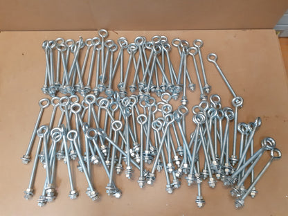 100 Stück Birkdale Ringschrauben 8 x 3/8" 200x9.5mm BZ I13094