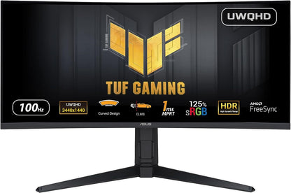 ASUS TUF Gaming VG34VQEL1A Monitor 34" 3440x1440 HDR AMD FreeSync 100Hz 1ms