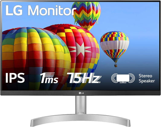 LG 24ML60SP-W Monitor 24" FHD 1920x1080 IPS HDMI VGA AMD FreeSync 75Hz 1ms Audio 