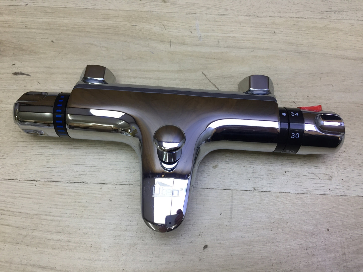 Uten AL-829 Badewannenarmatur Duschthermostat Mischbatterie Chrom, I31715