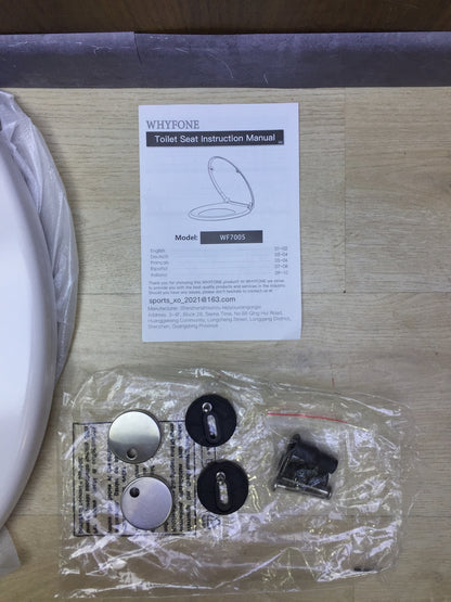 WHYFONE WF7005 WC-Sitz mit Absenkautomatik Oval Weiß, I31065