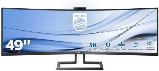 Philips 499P9H/00 Curved Monitor 49" UltraWide 5120x1440 USB-C Adaptive Sync