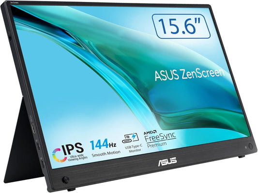 Asus ZenScreen MB16AHG Monitor 15.6" FHD 1920x1080 IPS USB-C AMD FreeSync 144Hz 