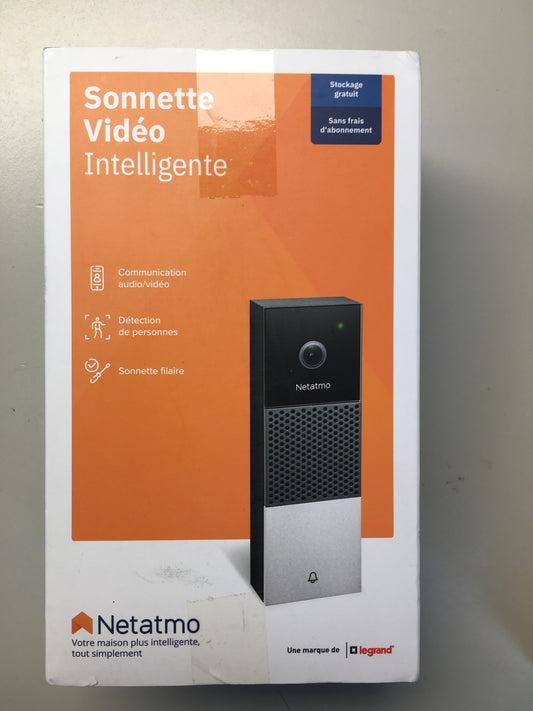 Netatmo Intelligente Video-Türklingel NDB01, WLAN, Audio, I11225