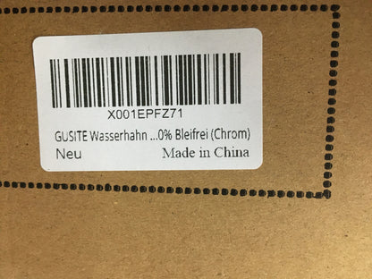 GUSITE Wasserhahn Küche, 360° Drehbare Spiralfeder mit Ausziehbrause I10011