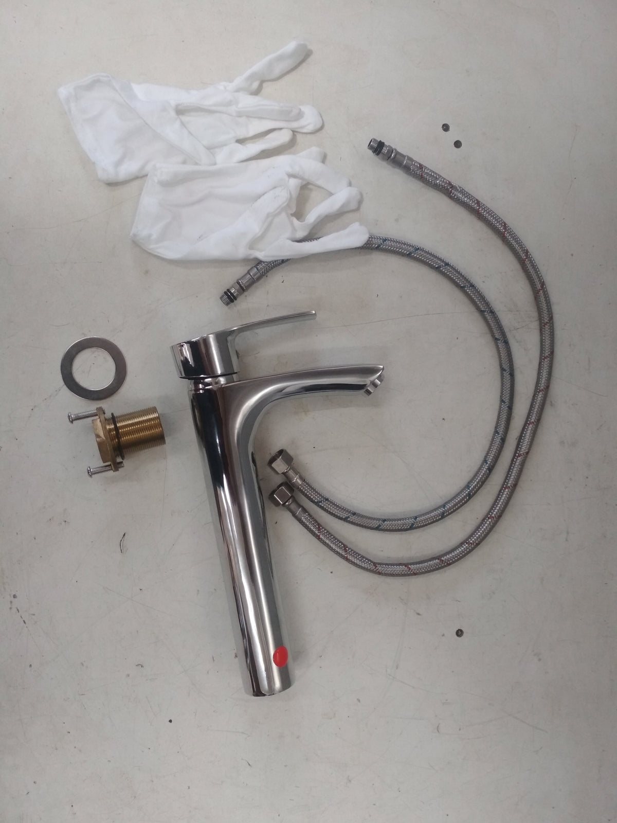 Ubeegol Wasserhahn Bad Hohe Waschtischarmatur, Chrom, Rechnung V09234