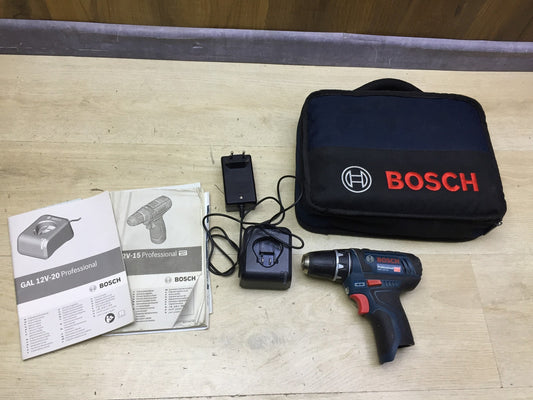 Bosch Professional GSR 12V-15 Akku-Bohrschrauber ohne 2x Akku und Zubehör I34117
