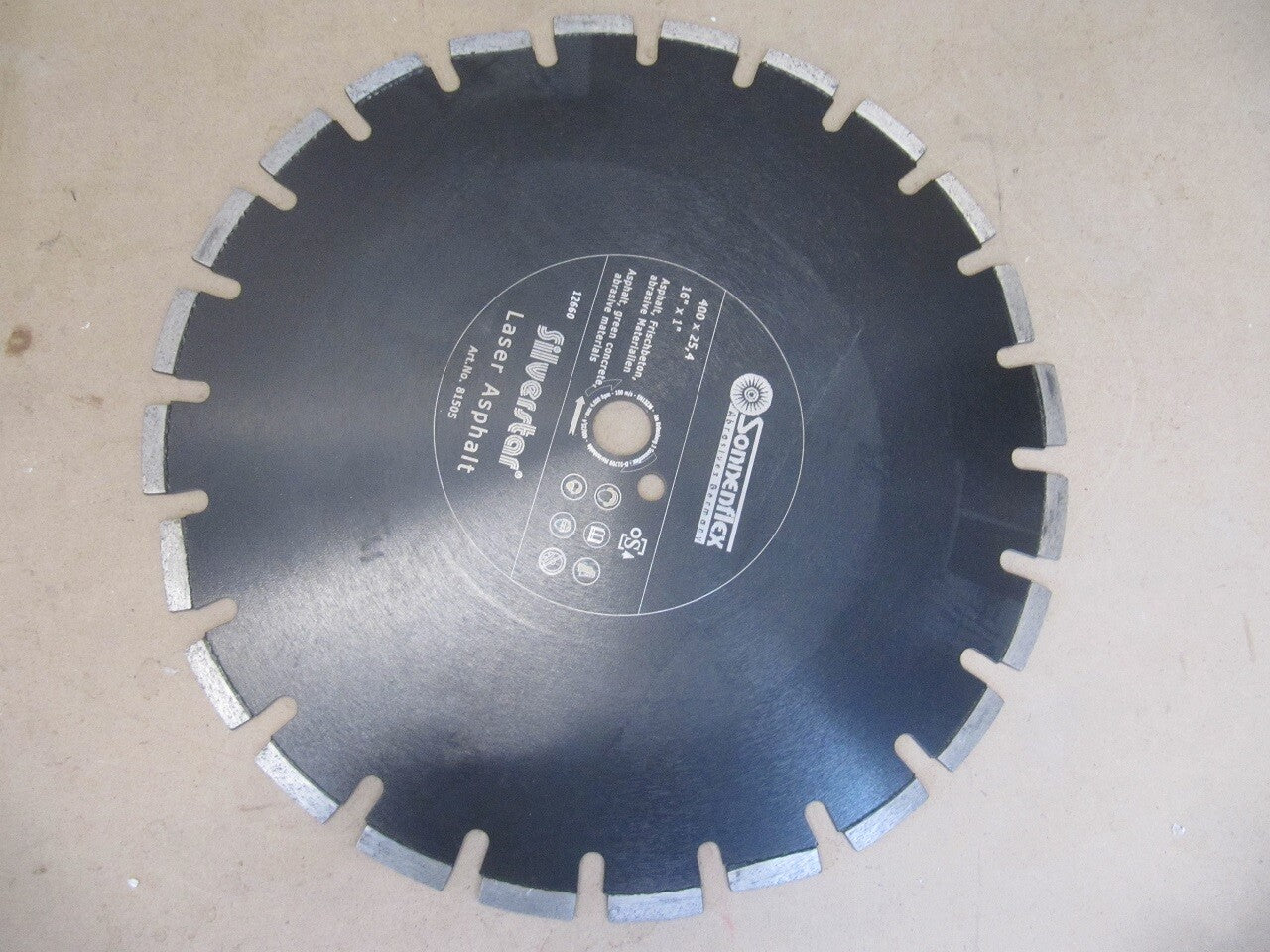 Sonnenflex Silverstar 400x25,4 mm Diamanttrennscheiben Laser Asphalt, 81505