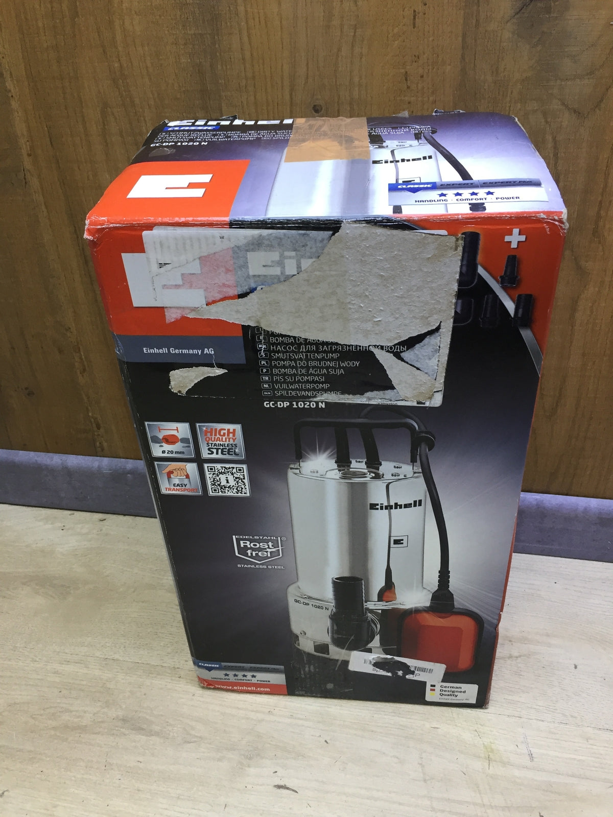 Einhell GC-DP 1020N Elektro-Schmutzwassertauchpumpe 1000W, I32059