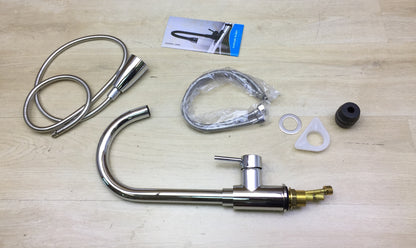 ICOCO Küchenarmatur ausziehbar, 360° Schwenkbereich, Wasserhahn, I28077