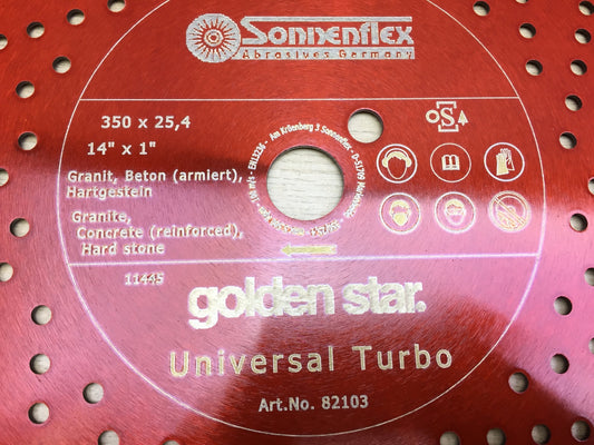 Sonnenflex Golden Star Diamond Cutting Discs Universal Turbo 82103, I25340 