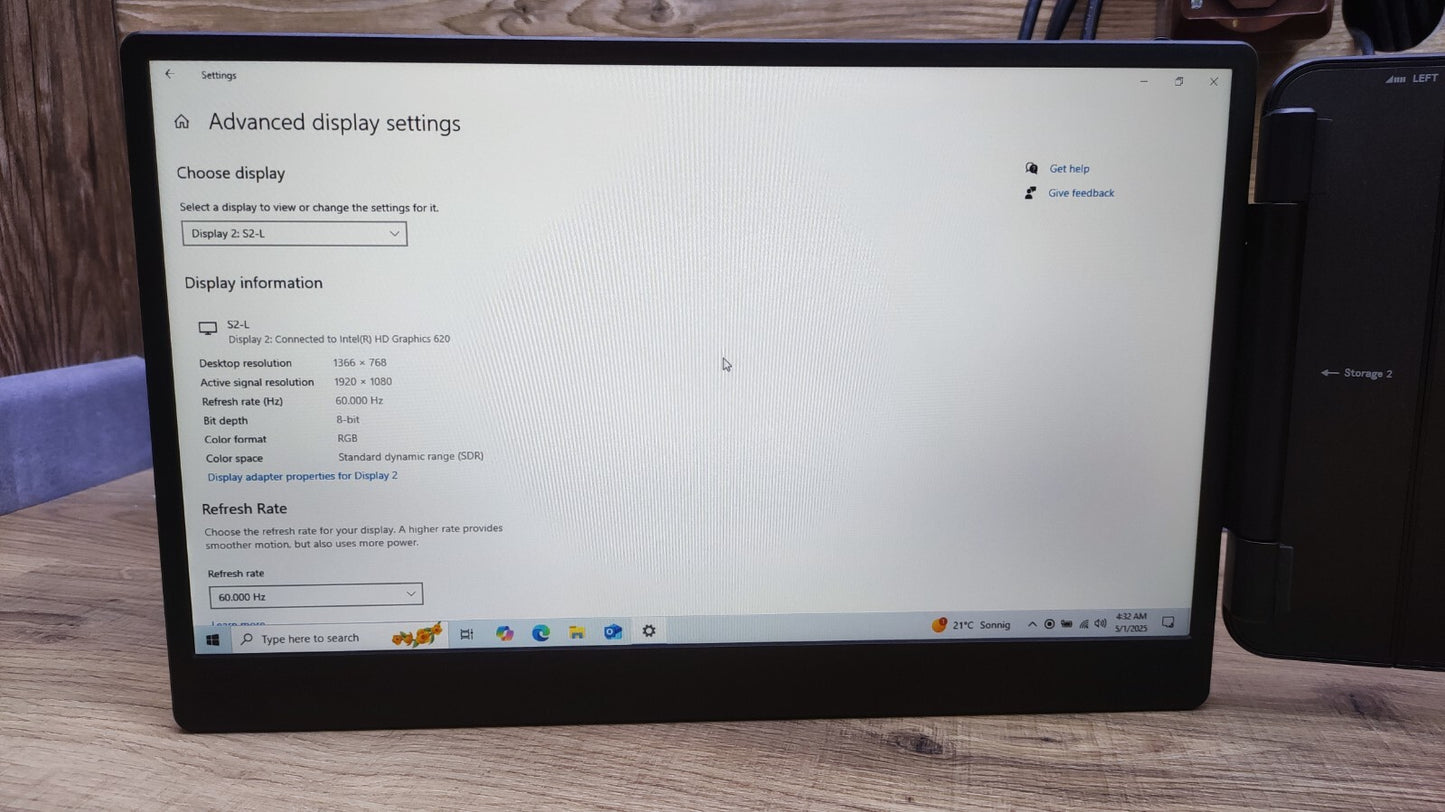 Teamgee S2 Portable Monitor Erweiterung für Laptop 14" FHD 1920x1080 HDMI USB-C