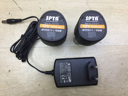 SPTA LD601EU Akku-Poliermaschine 12V Akkus Set I34264