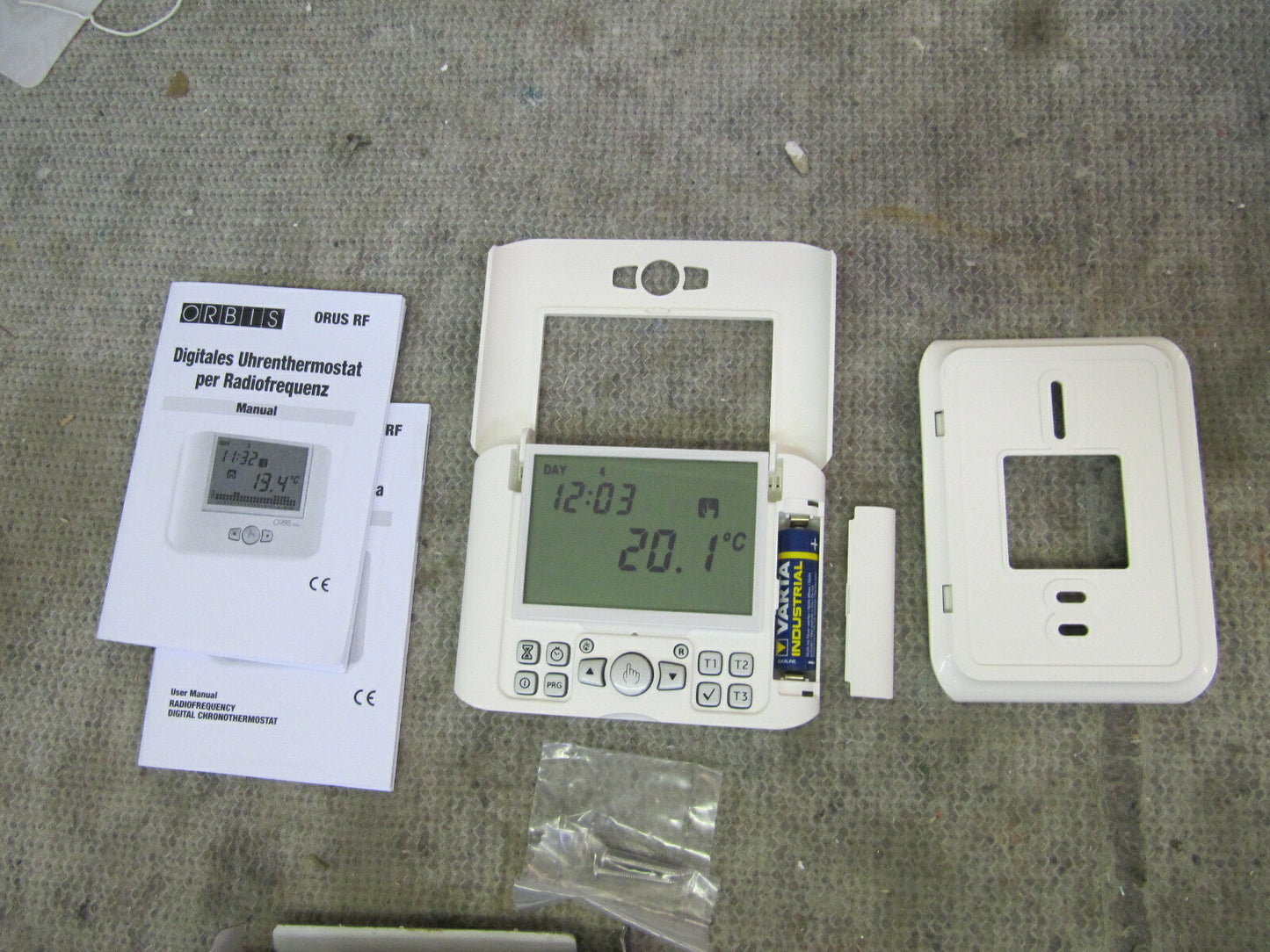 orbis-ob324900-orus rf. CRONOTERMOSTATO wöchentliche und kabellos RechnungV01034