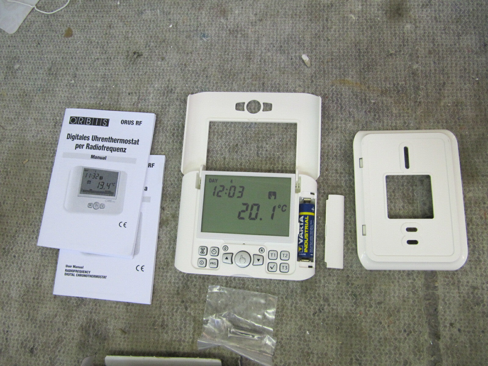 orbis-ob324900-orus rf. CRONOTERMOSTATO wöchentliche und kabellos RechnungV01034