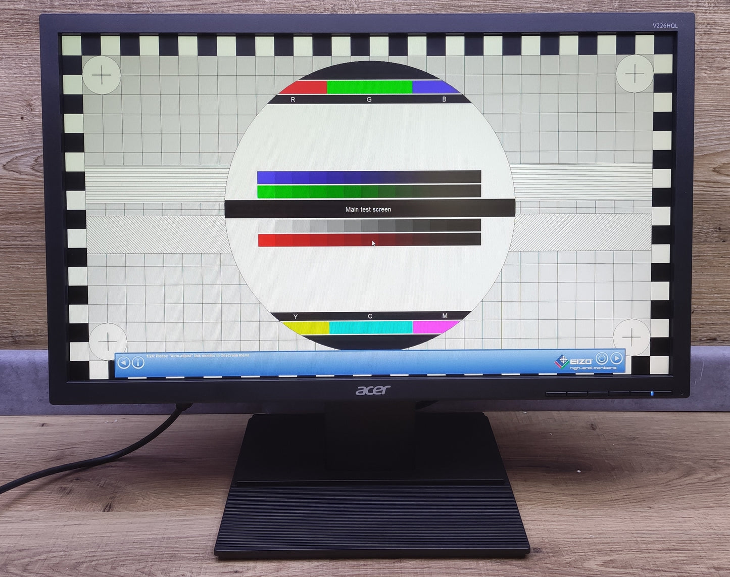 Acer V226HQLBbd Monitor 21.5" FHD 1920x1080 TN Panel VGA DVI 60Hz 5ms (GtG) 