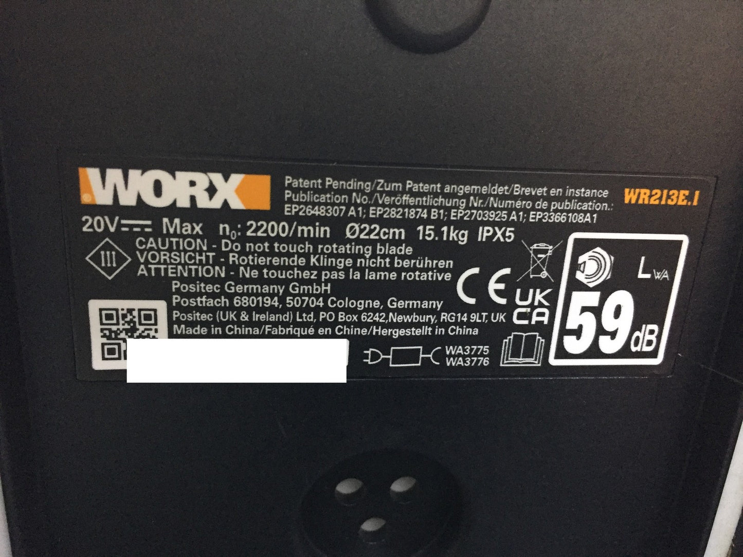 WORX Landroid Vision L1300 Mähroboter WR213E.1 für Gärten bis 1300m², I33589