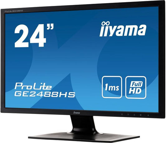 iiyama GE2488HS Monitor 24" FHD 1920x1080 VGA DVI HDMI 60Hz Speaker 
