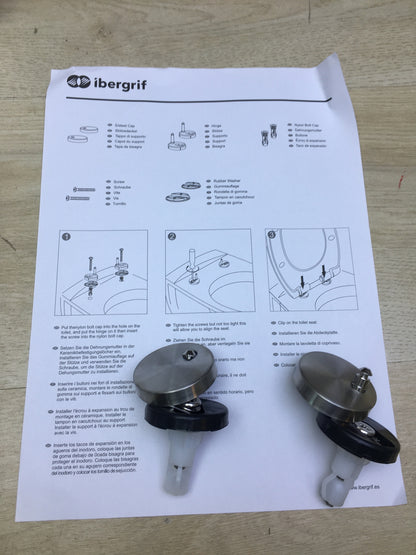 Ibergrif M41001 WC-Sitz, Toilettendeckel, weiß, I30940