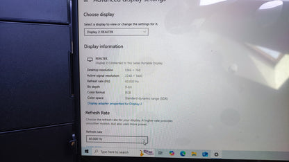 Eviciv 2K Portable Monitor Extension for Laptop 14" 2240x1400 Mini-HDMI USB-C
