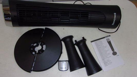 Honeywell HY254 black QuietSet tower fan, V01776