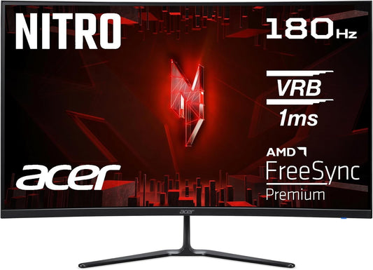 Acer Nitro ED320QRS3biipx Monitor 31.5" FHD 1920x1080 HDR AMD FreeSync 180Hz OC