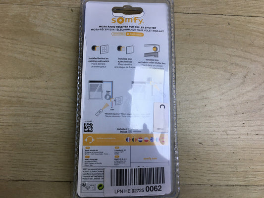 Somfy 2401162 Rollladen-Mikromodul, RTS-Technologie, TaHoma kompatibel, I33828