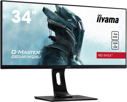 Iiyama G-Master Red Eagle GB3461WQSU-B1 Gaming Monitor 34" 3440x1440 FreeSync