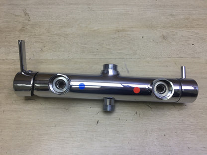 Wirquin 60721400 shower mixer shower thermostat mixer tap chrome, I32129 