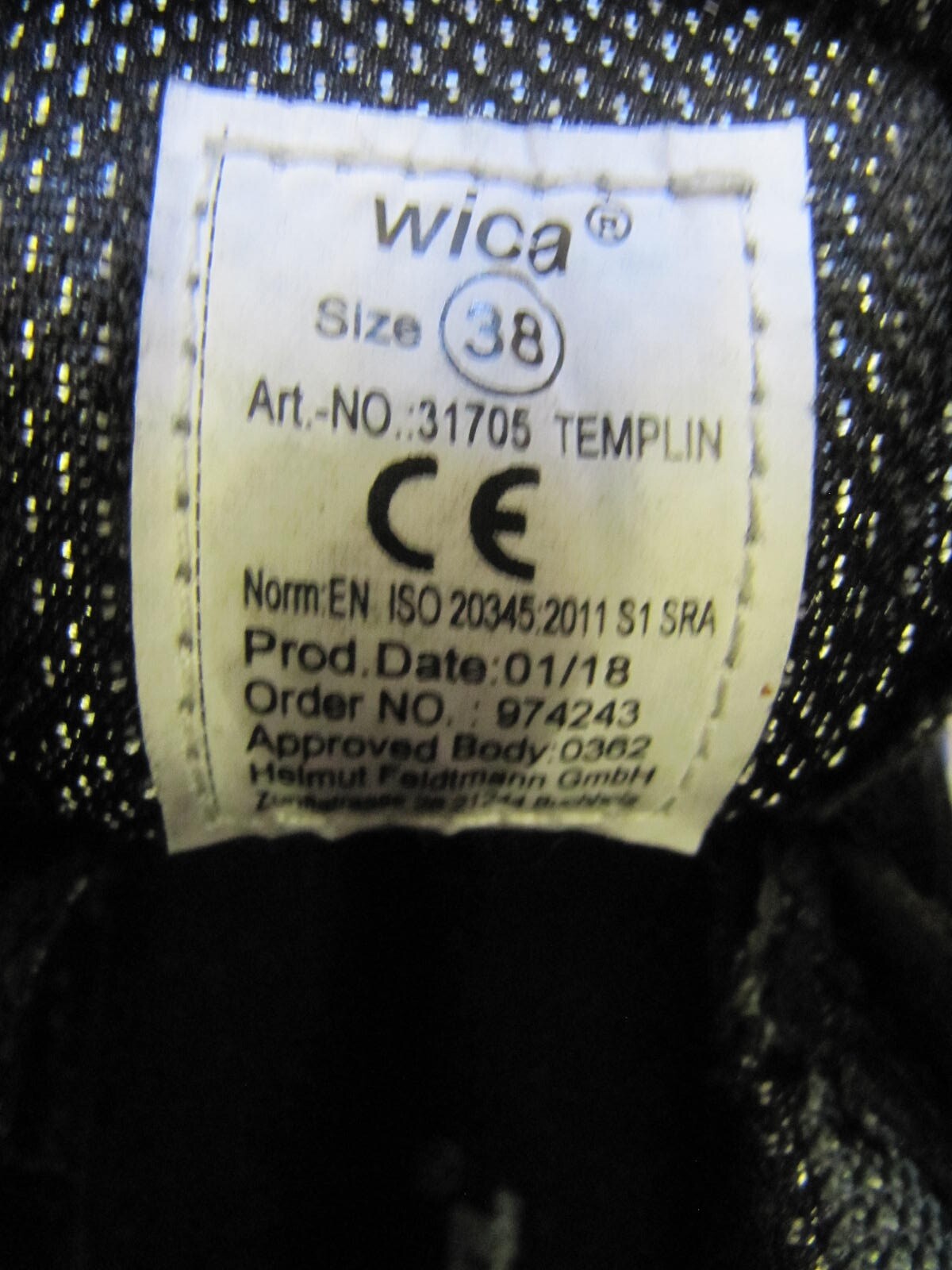 Lucky Line Arbeitsschuhe Sandalen Sicherheitsschuhe S1 Größe 38 V01961