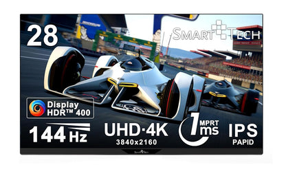 Smart Tech 280G01UIF 4K Gaming Monitor 28" UHD 3840x2160 Rapid IPS HDR10 G-Sync
