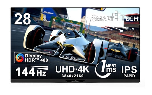 Smart Tech 280G01UIF 4K Gaming Monitor 28" UHD 3840x2160 Rapid IPS HDR10 G-Sync