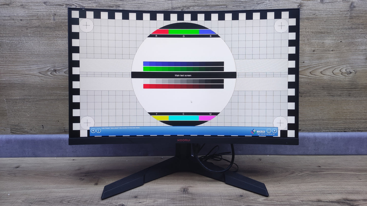 KOORUI 24E6C Gaming Monitor 24" FHD 1920x1080 HDMI DP Adaptive Sync 165Hz 4ms 