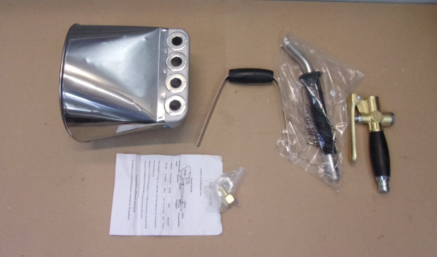 4 Jet High Efficiency Zementputz Sprayers Mörtelspritze Edelstahl, I06262