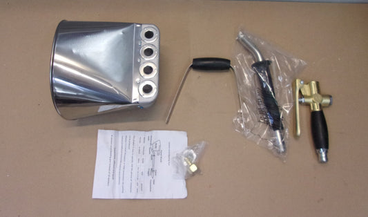 4 Jet High Efficiency Zementputz Sprayers Mörtelspritze Edelstahl, I06262