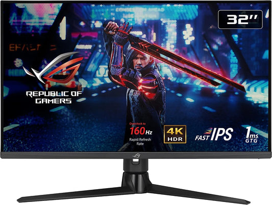 ASUS ROG Strix XG32UQ 4K Gaming Monitor 32" 3840x2160 HDR NVIDIA G-Sync 160Hz OC