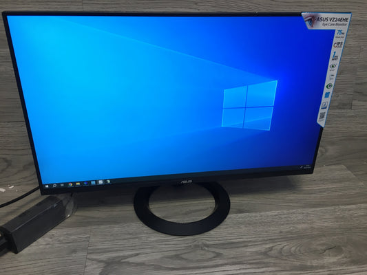 ASUS VZ24EHE Monitor 23.8" FHD 1920x1080 VGA HDMI AMD FreeSync 75Hz Eye Care 