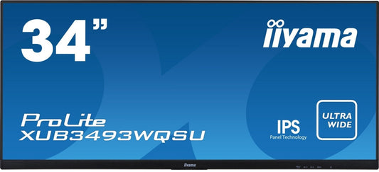 Iiyama ProLite XUB3493WQSU-B1 Monitor 34" UWQHD 3440x1440 IPS AMD FreeSync